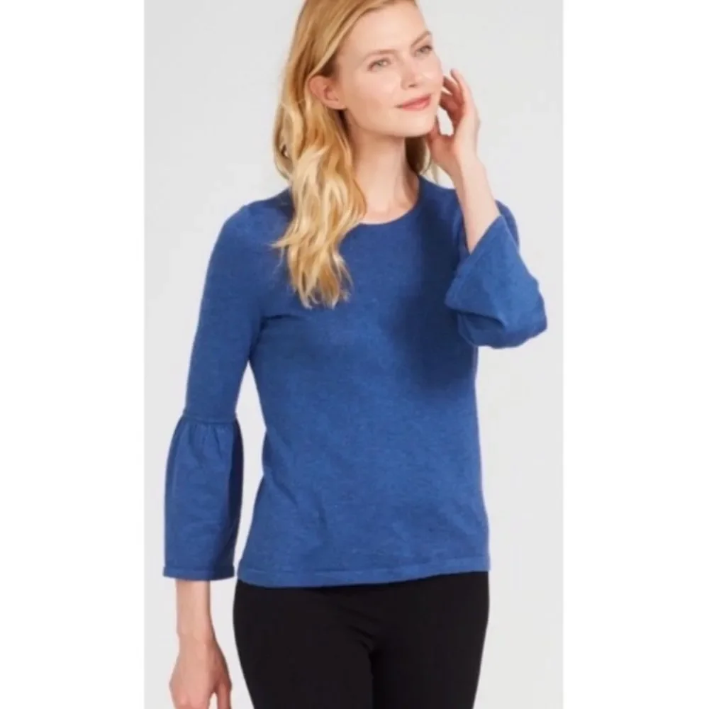 J.McLaughlin Daryn Bell Sleeve Sweater Women's Small Cotton/Cashmere Blend Small